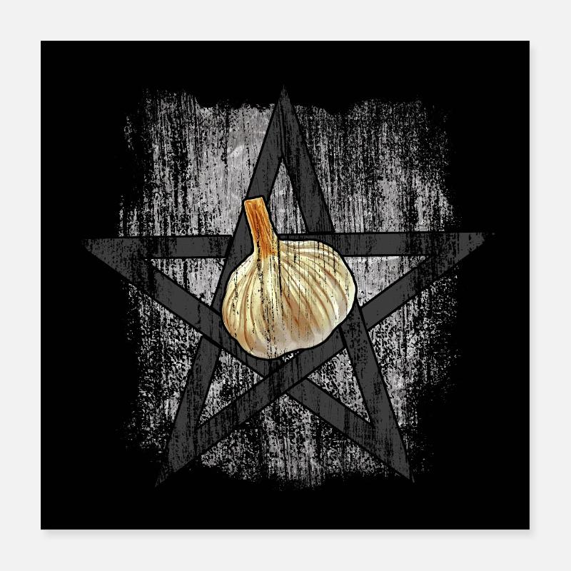 Knoblauch der Hölle Poster 40x40 cm