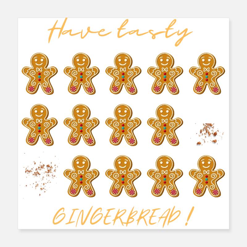 Tasty gingerbread Poster 16" x 16" (40x40 cm)