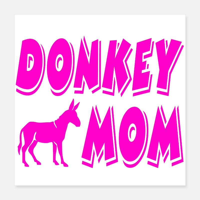 Âne Poster 40 x 40 cm