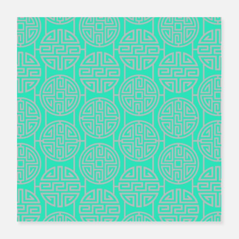 Modèle chinois Poster 40 x 40 cm