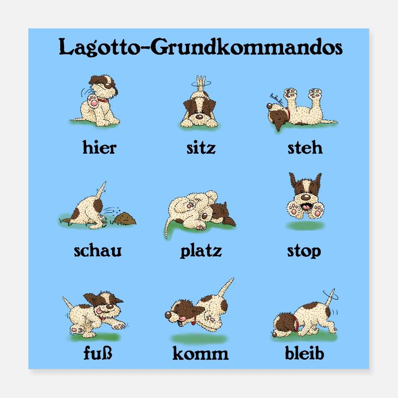 Commandes3 1 - Poster 40 x 40 cm - blanc