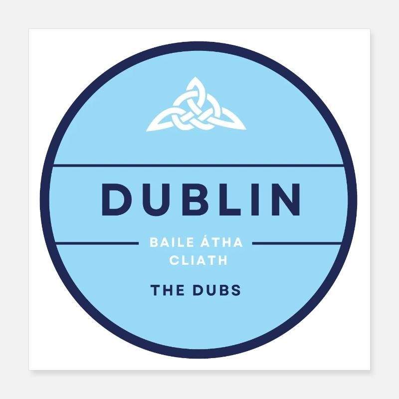 Dublin, Ierland Poster 40x40 cm