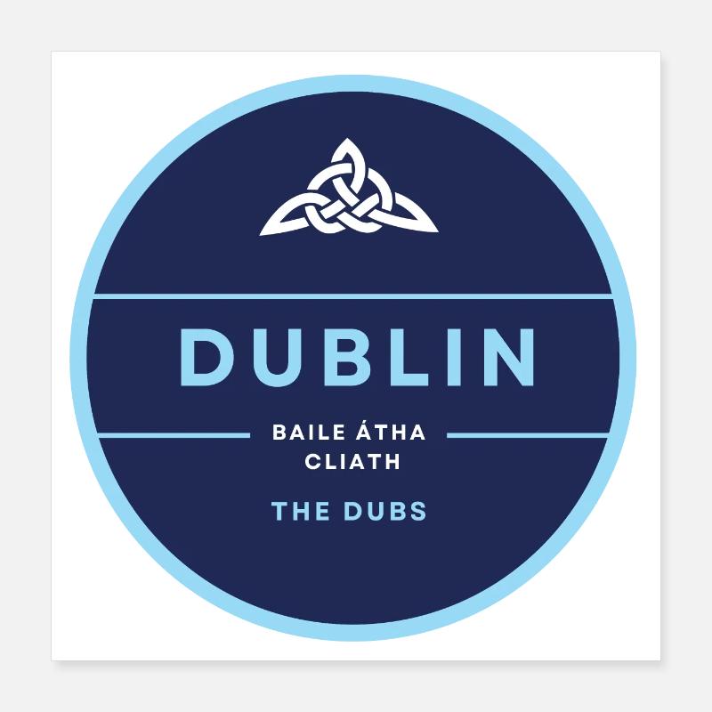 Dublin, Irlande Poster 40 x 40 cm