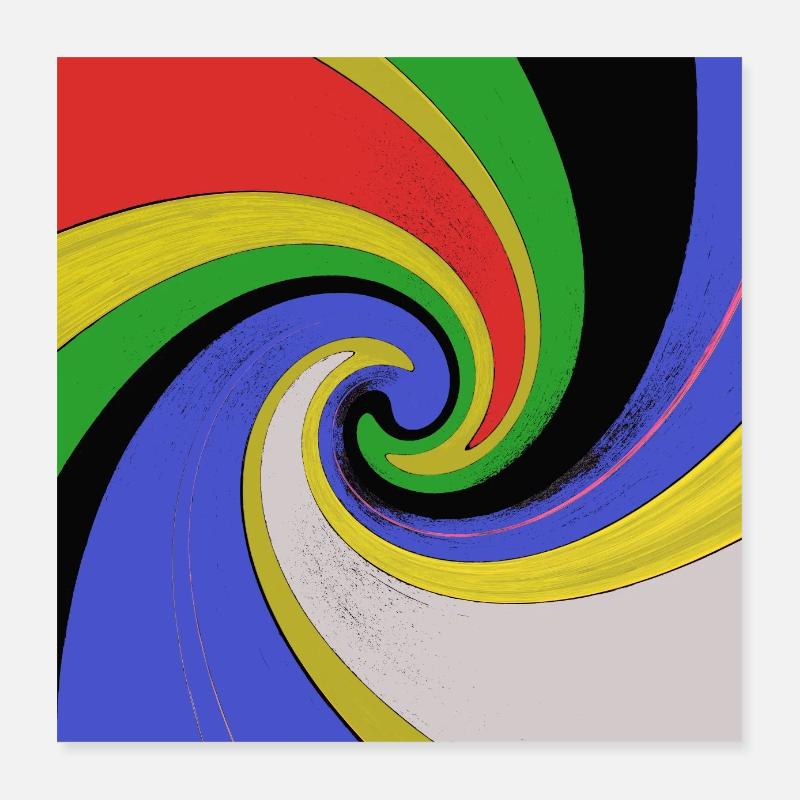 Vortex pop art100 Poster 16" x 16" (40x40 cm)
