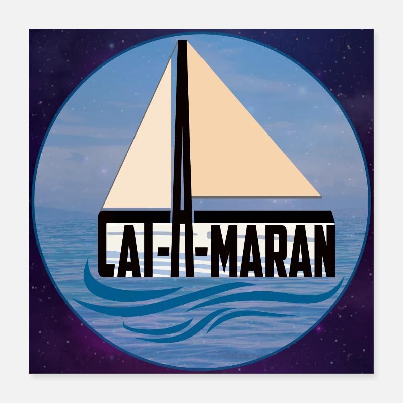 catAmaran - katAmaran - mer - mer - Univers Poster 40 x 40 cm