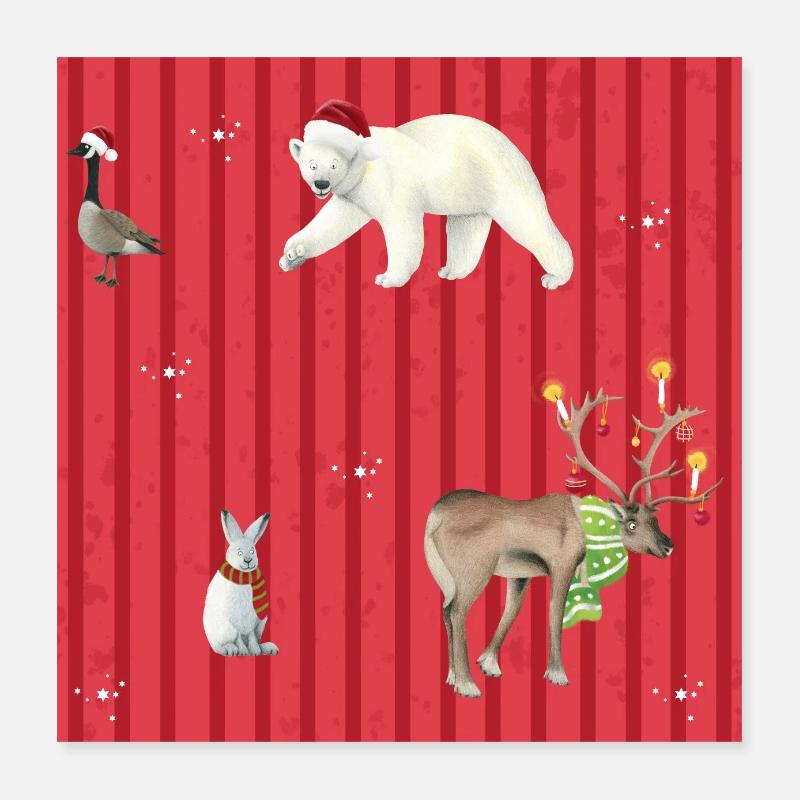 Noël Poster 40 x 40 cm