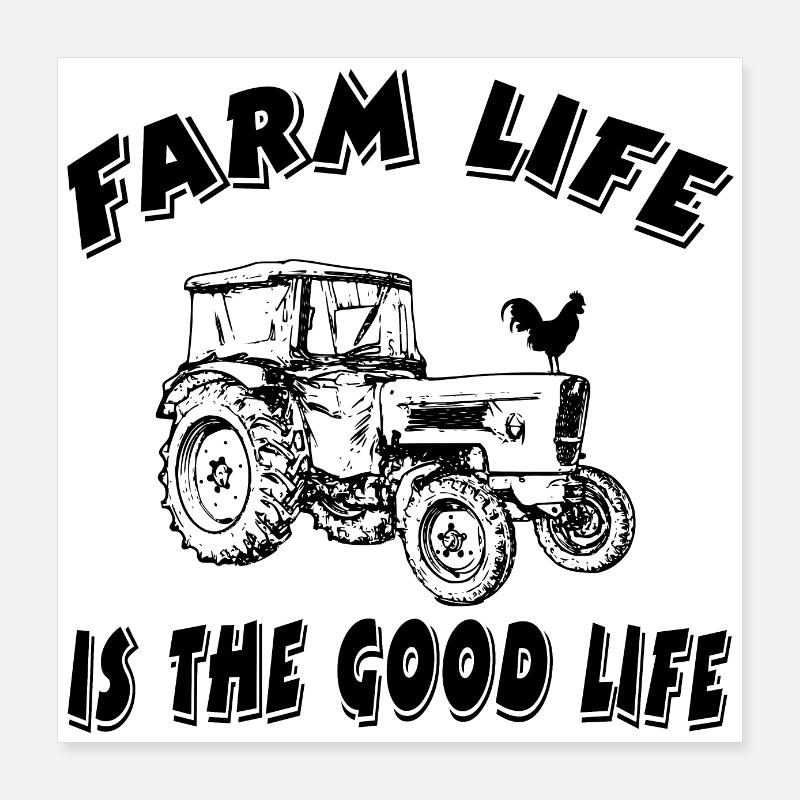 Ferme Poster 40 x 40 cm