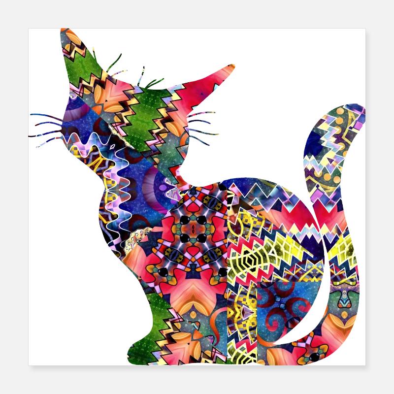 Katze Poster 40x40 cm