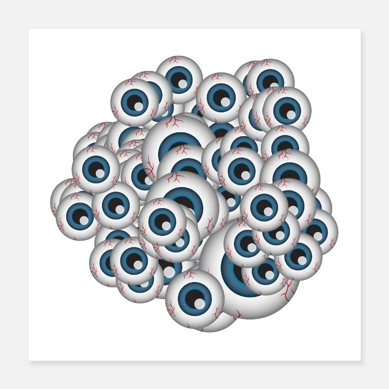 Blickkontakt Poster 40x40 cm