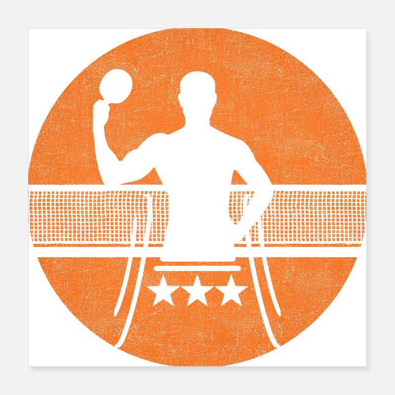 Tennis de table 1 Poster 40 x 40 cm
