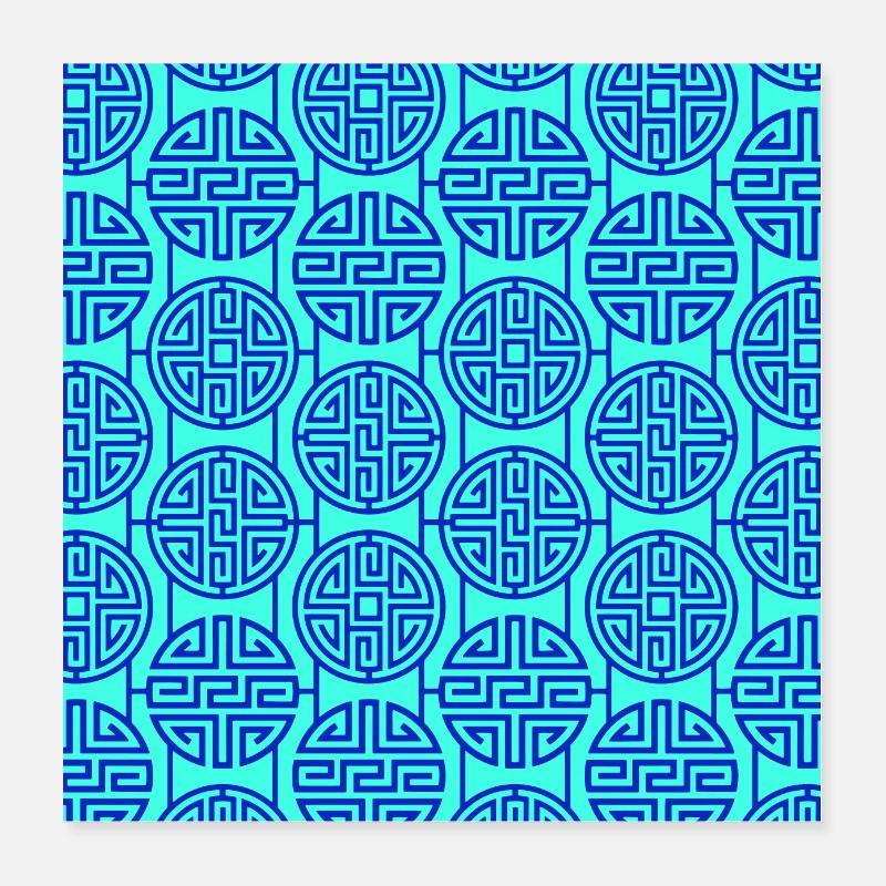 Chinese pattern Poster 16" x 16" (40x40 cm)