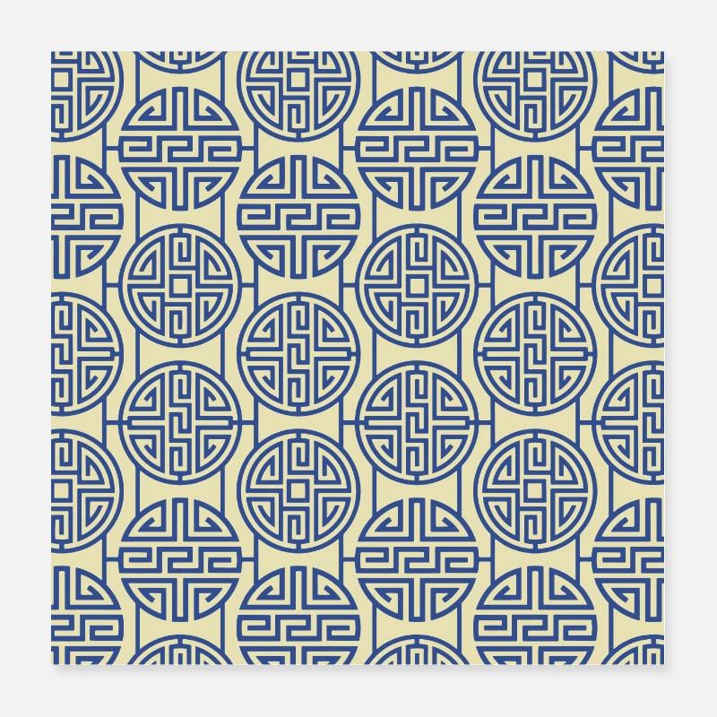Modèle chinois Poster 40 x 40 cm