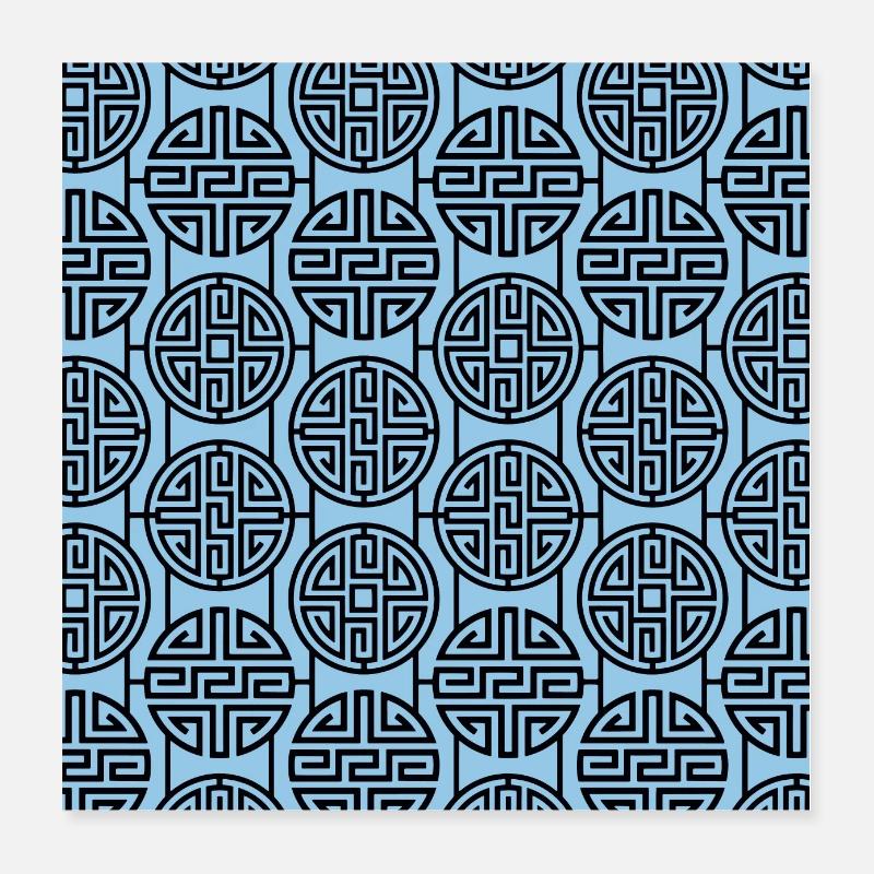 Chinese pattern Poster 16" x 16" (40x40 cm)