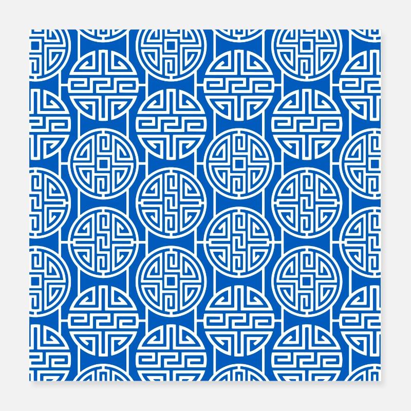 Modèle chinois Poster 40 x 40 cm