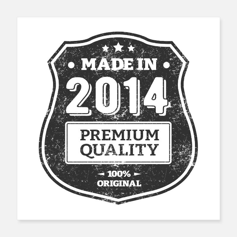 MADE IN 2014 Poster 16" x 16" (40x40 cm)