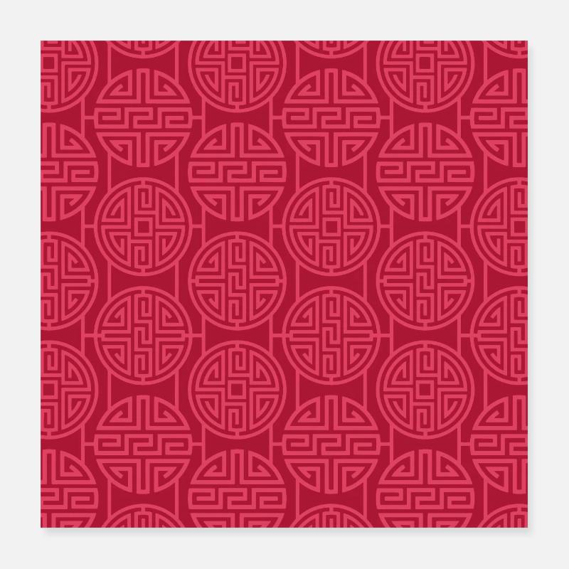 Modèle chinois Poster 40 x 40 cm