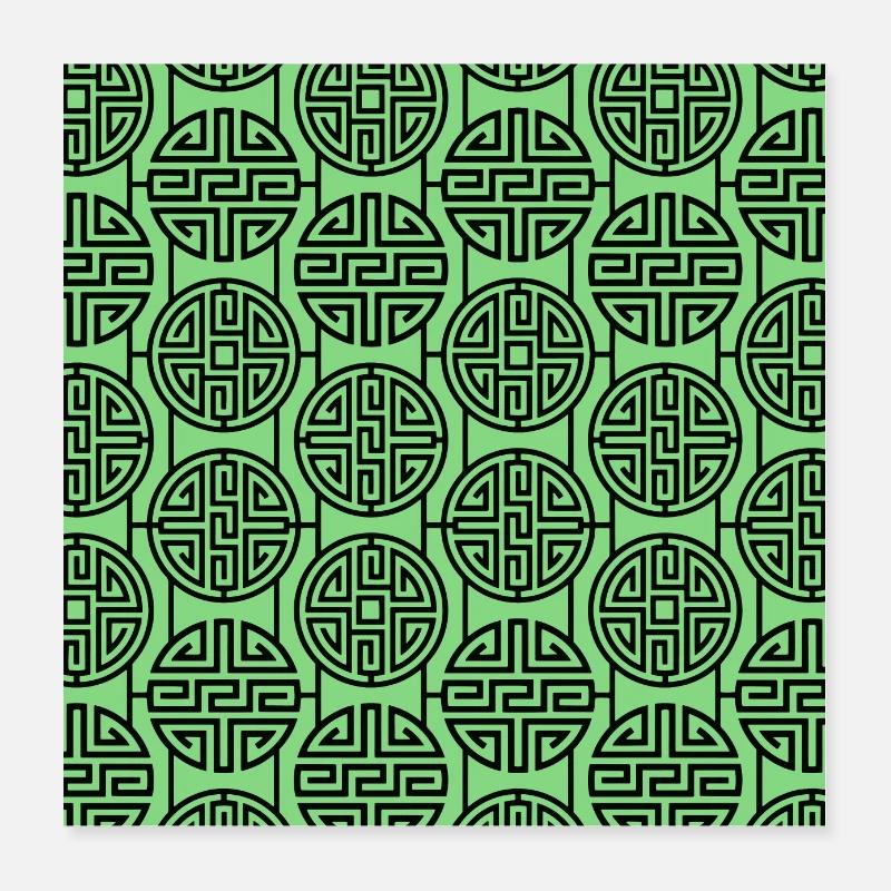 Modèle chinois Poster 40 x 40 cm