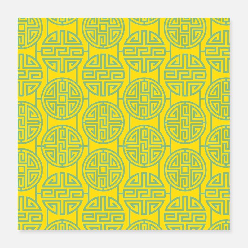 Modèle chinois Poster 40 x 40 cm
