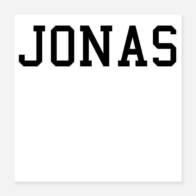 JONAS Poster 16" x 16" (40x40 cm)