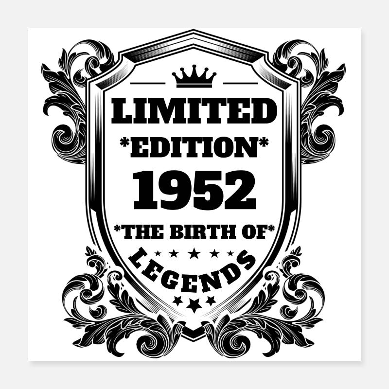 1952 Poster 16" x 16" (40x40 cm)