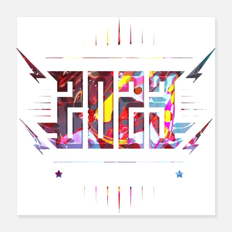 Graffiti style Splash hip hop colors painter 2023 Poster 16" x 16" (40x40 cm)