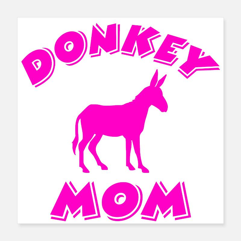 Donkey Poster 16" x 16" (40x40 cm)