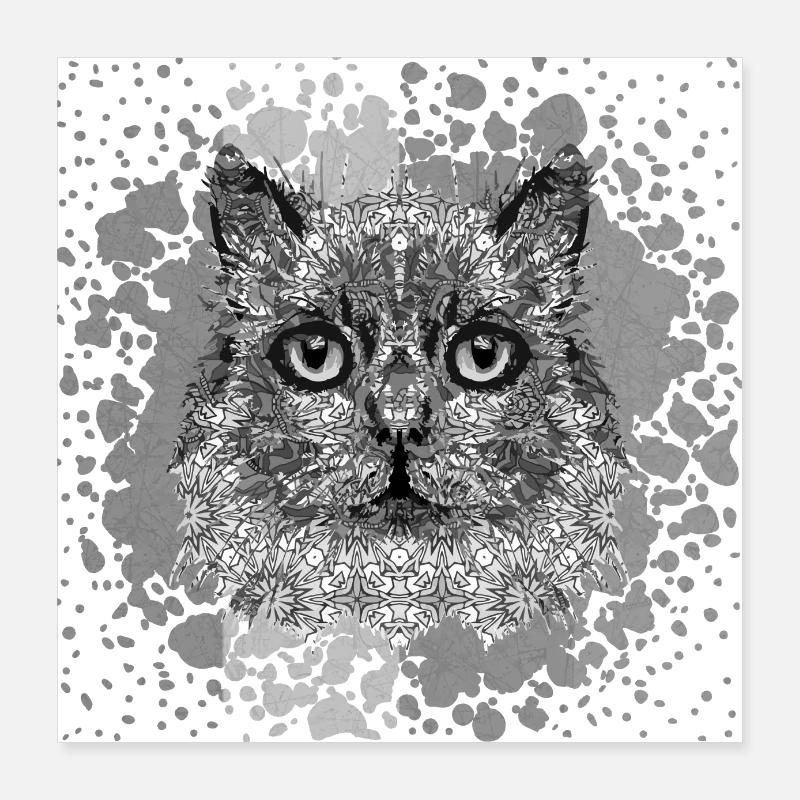 Chat Poster 40 x 40 cm