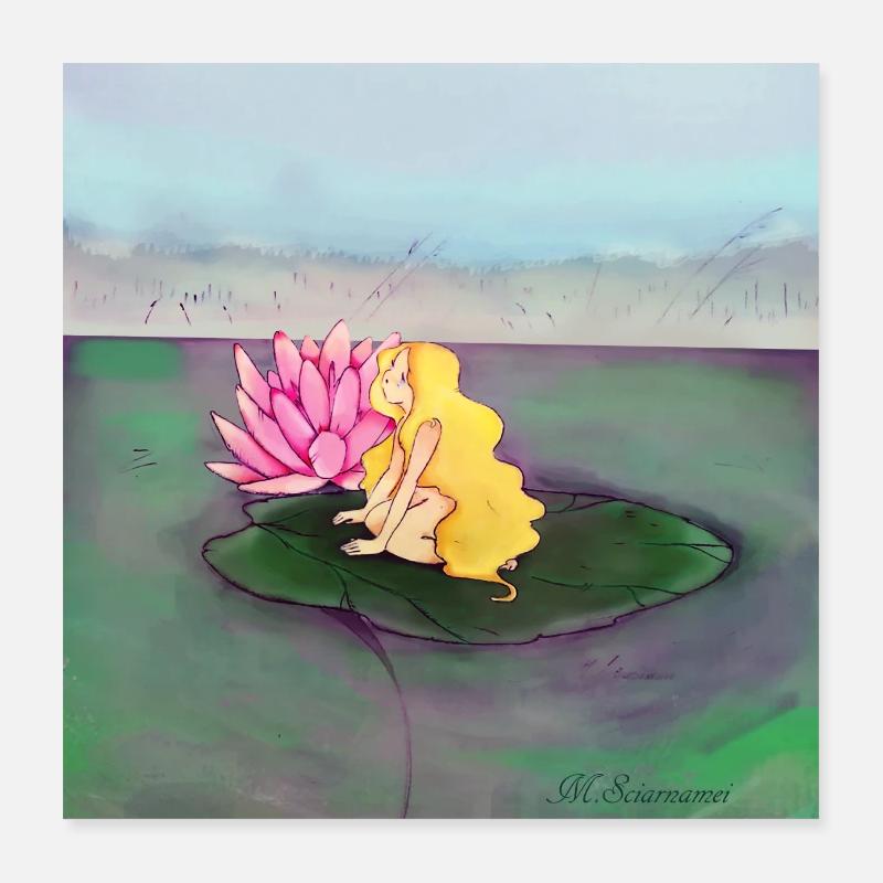 Poucelina Poster 40 x 40 cm