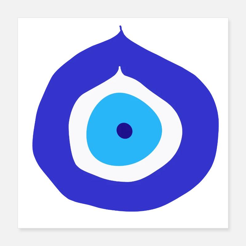 Nazar Conception de protection - Evil Eye Poster 40 x 40 cm
