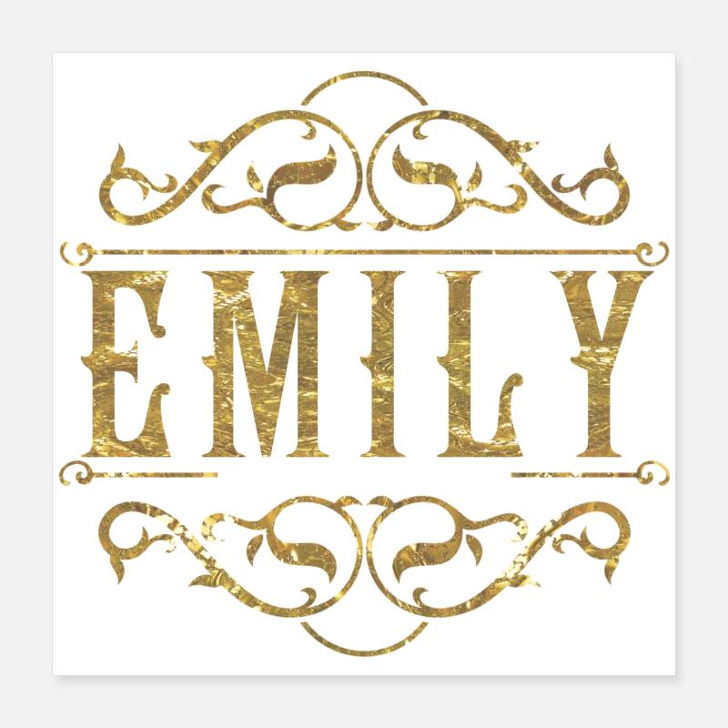 Emily gold Poster 16" x 16" (40x40 cm)