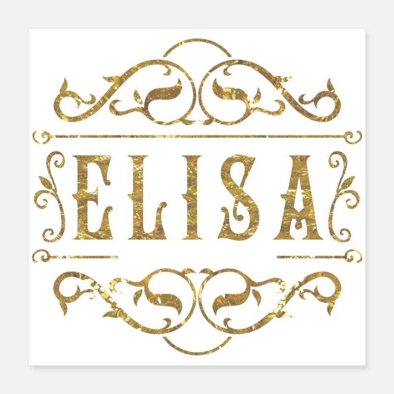 Elisa or Poster 40 x 40 cm