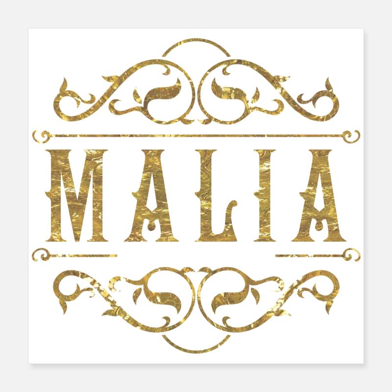 Malia or Poster 40 x 40 cm