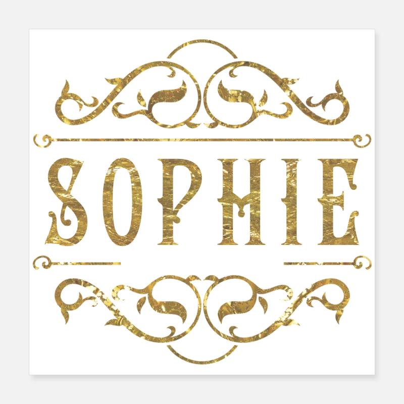 Sophie - oro Poster 40x40 cm