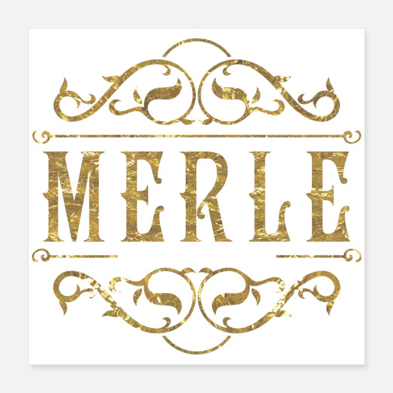 Or Merle Poster 40 x 40 cm
