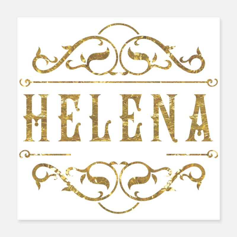 Helena gold Poster 40x40 cm