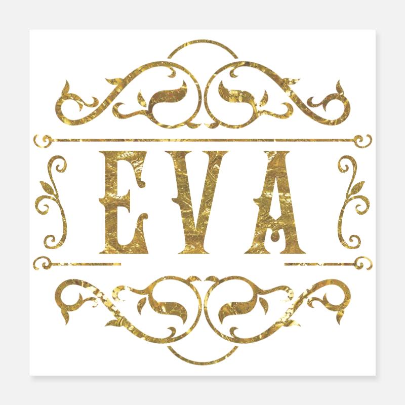 Eva gold Poster 40x40 cm