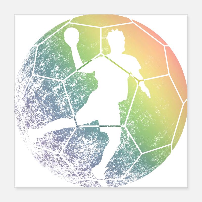 Håndbold Poster 40x40 cm