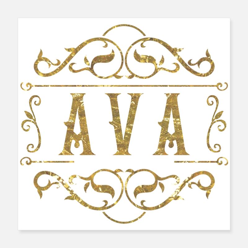 Ava guld Poster 40x40 cm