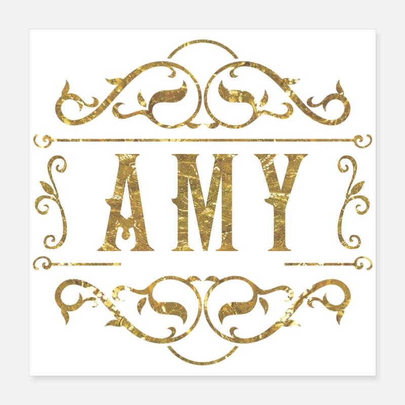 Amy or Poster 40 x 40 cm