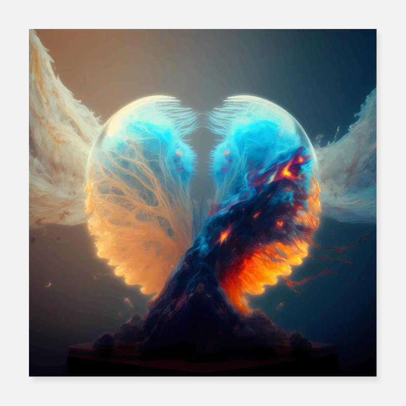 Mashup Space Snow Globe Epic Wallpaper Poster 16" x 16" (40x40 cm)