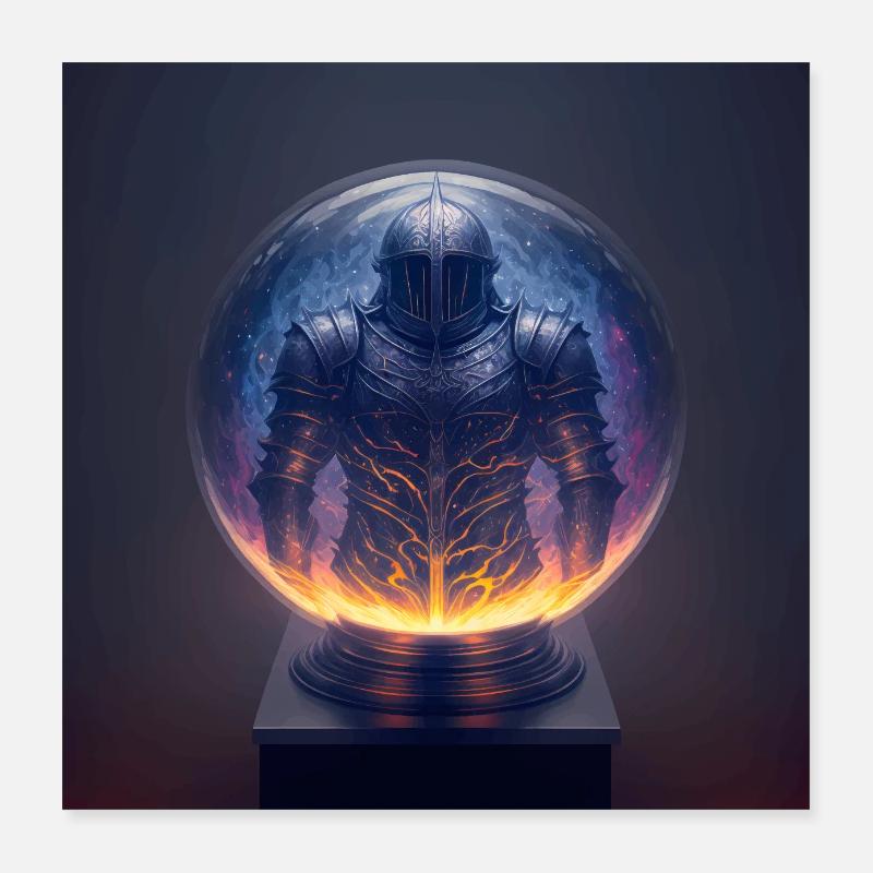 Mashup Supernova Version 4 Ritter Version 4 - Poster 16" x 16" (40x40 cm) - white