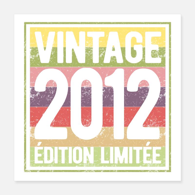 VINTAGE 2012 EDITION LIMITEE Poster 40 x 40 cm