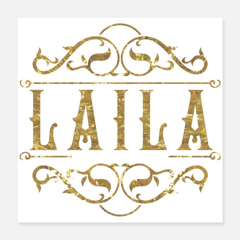 L’or Laila Poster 40 x 40 cm