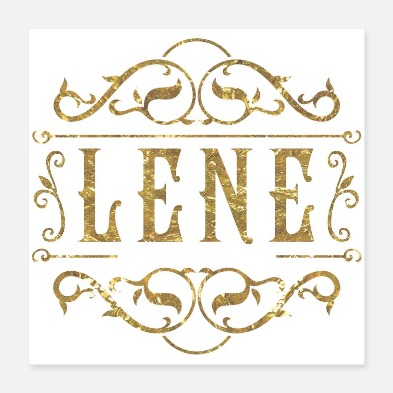 Lene gold Poster 16" x 16" (40x40 cm)