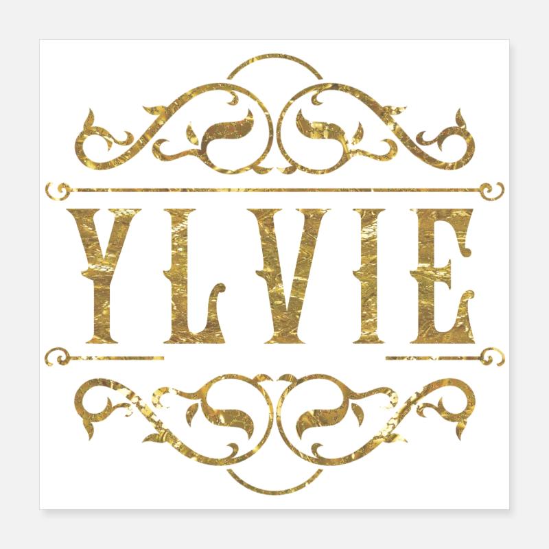 Ylvie guld Poster 40x40 cm
