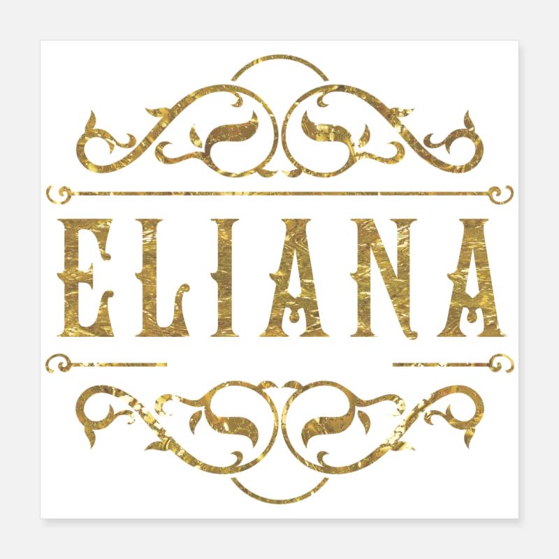Eliana oro Poster 40x40 cm