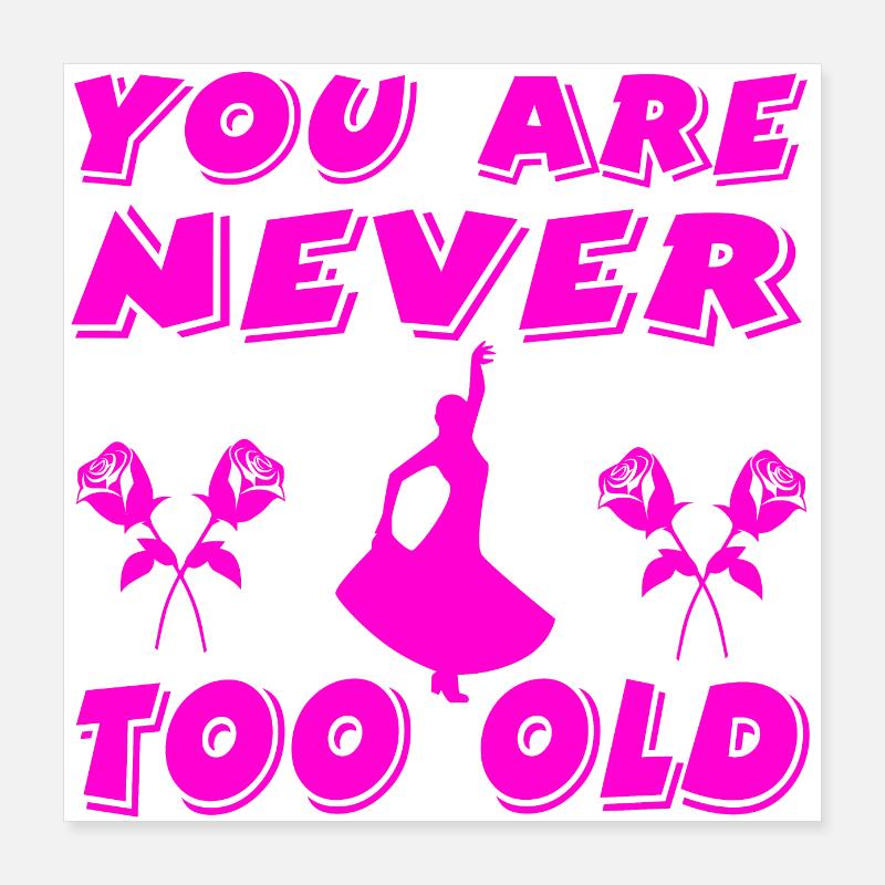 Tanzen Poster 40x40 cm