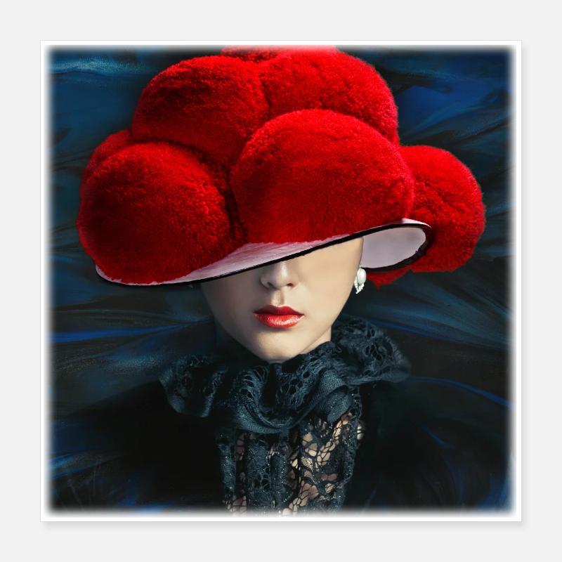 Mystik Schwarzwald Lady 2.0 Poster 40x40 cm