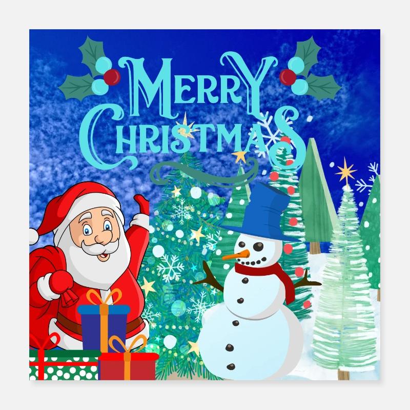 Joyeux Noël, Noël Poster 40 x 40 cm