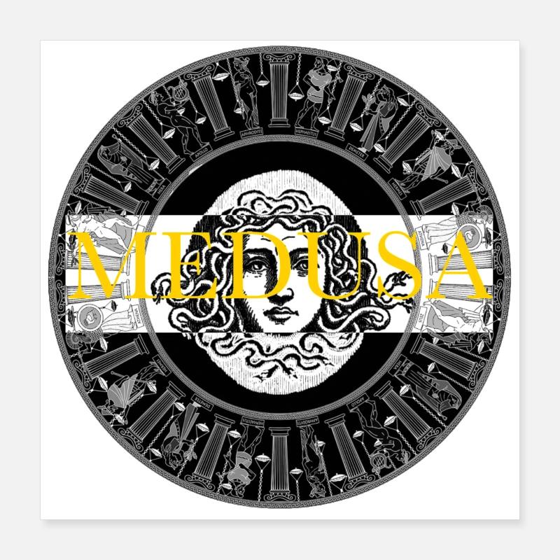 Méduse Poster 40 x 40 cm